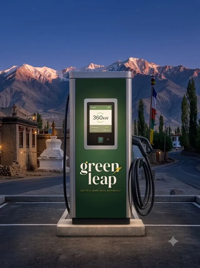 A Green Leap 360 kW liquid-cooled charge point
